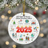 2025 Year in Review 2026 Christmas Ornament - Faith In My Bag is a brand operated by Gemini Clothing LLC