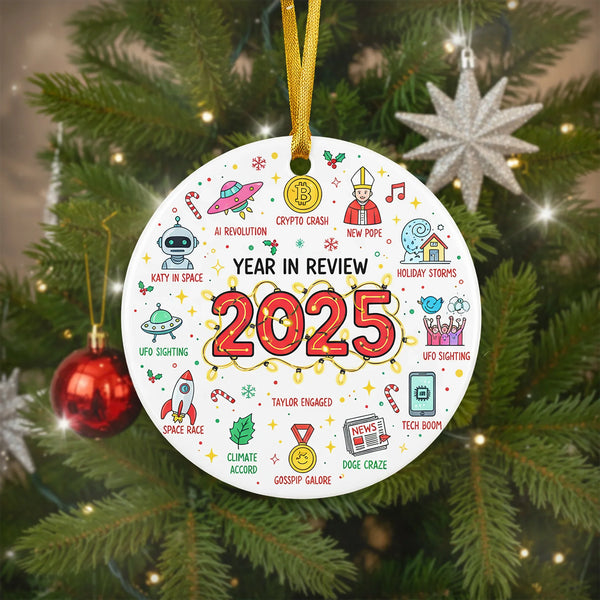 2025 Year in Review 2026 - Christmas Ornament - Faith In My Bag is a brand operated by Gemini Clothing LLC