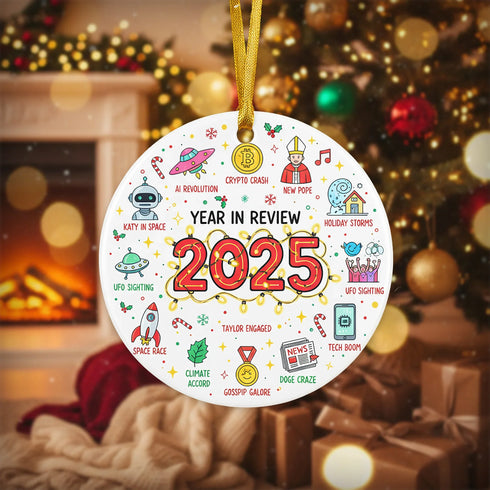 2025 Year in Review 2026 - Christmas Ornament - Faith In My Bag is a brand operated by Gemini Clothing LLC