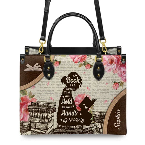 A Book is A Dream That You Hold in Your Hands - Personalized Christian Handbag - Faith In My Bag is a brand operated by Gemini Clothing LLC
