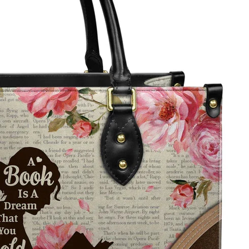 A Book is A Dream That You Hold in Your Hands - Personalized Christian Handbag - Faith In My Bag is a brand operated by Gemini Clothing LLC