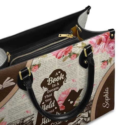 A Book is A Dream That You Hold in Your Hands - Personalized Christian Handbag - Faith In My Bag is a brand operated by Gemini Clothing LLC