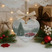 Christ At the Heart of Our Christmas Christmas - Personalized Christmas Ornament