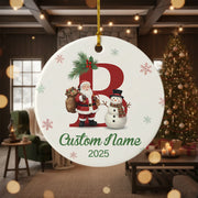 Letter 2025 - Personalized Christmas Ornament - Faith In My Bag is a brand operated by Gemini Clothing LLC