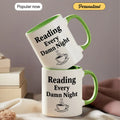 Late-Night Reading - Personalized Gift Mug - Faith In My Bag is a brand operated by Gemini Clothing LLC