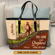 Christianart Designer Handbags, The Lord Is My Shepherd PSALM 23:1, Personalized Gifts, Gifts for Women.