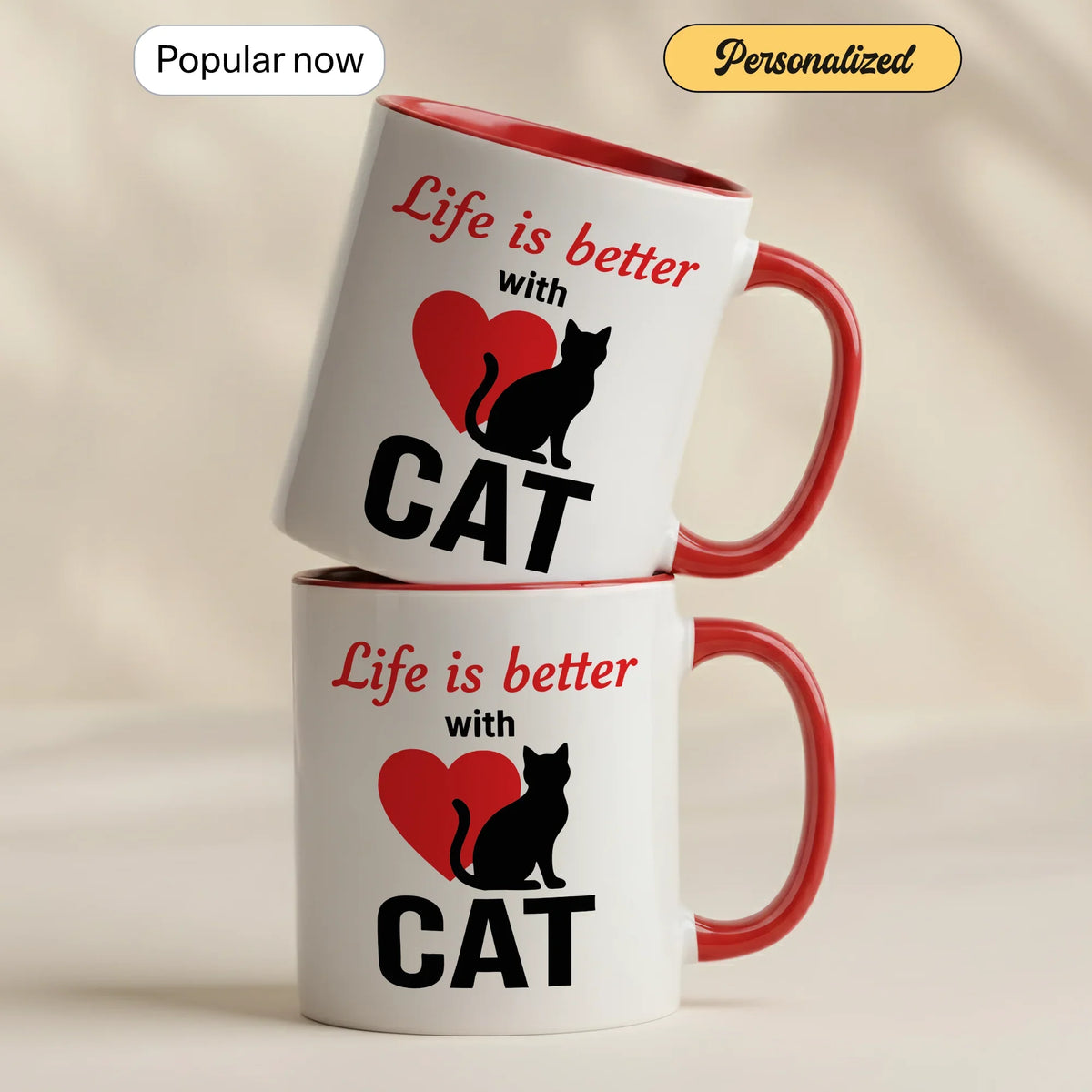 Life is Better with Cat - Gift Mug - Faith In My Bag is a brand operated by Gemini Clothing LLC