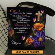 Christianart Designer Handbags, Trust In The Lord Proverbs 3:5-6, Personalized Gifts, Gifts for Women.