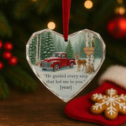 He Guided Every Step - Personalized Christmas Ornament