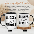 Nurses Are Heroes - Personalized Gift Mug - Faith In My Bag is a brand operated by Gemini Clothing LLC