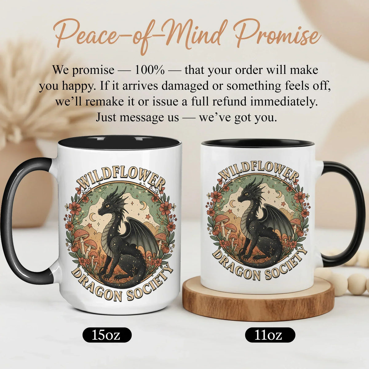 Wildflower Dragon Society Accent - Gift Mug - Faith In My Bag is a brand operated by Gemini Clothing LLC
