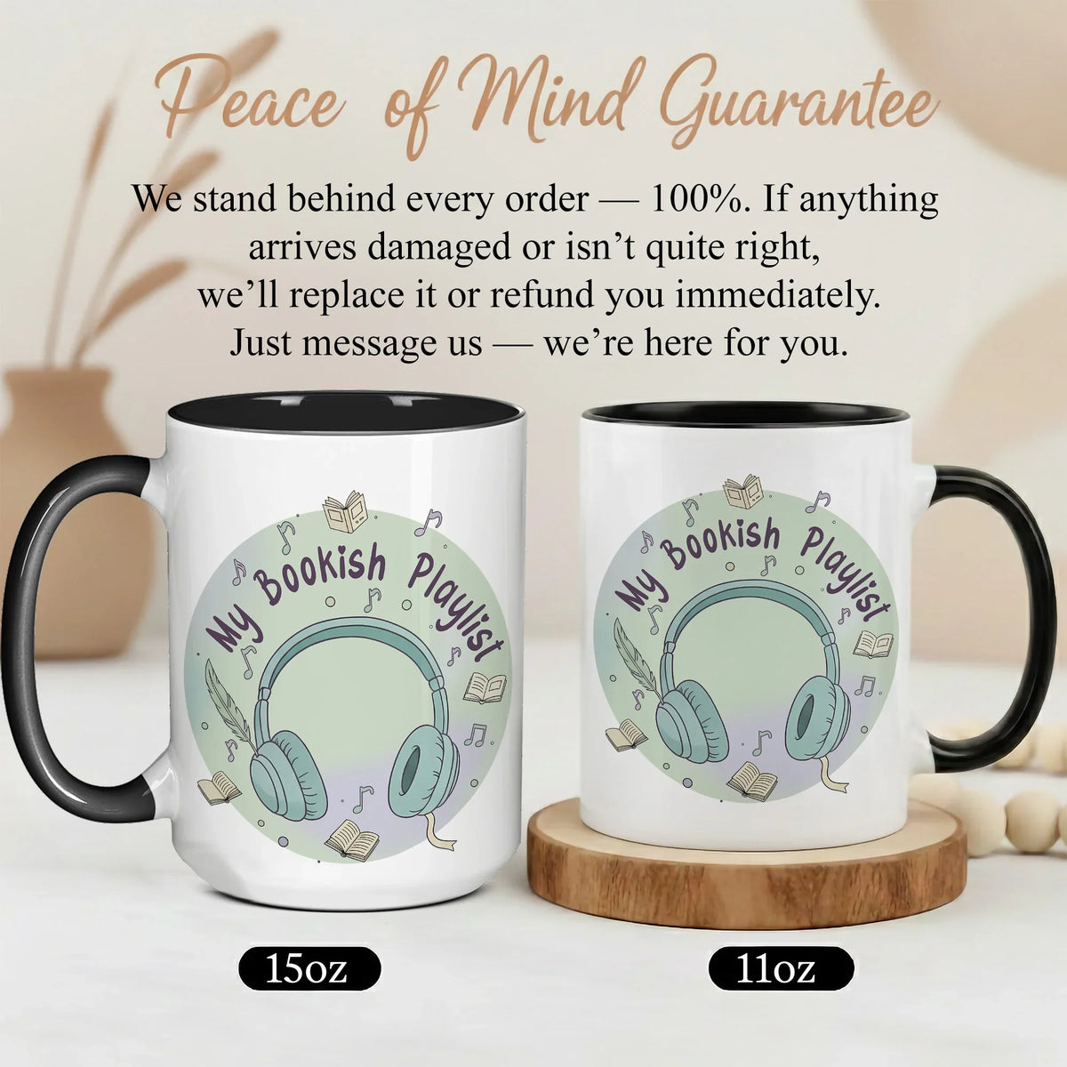 My Bookish Playlist Coffee - Gift Mug - Faith In My Bag is a brand operated by Gemini Clothing LLC