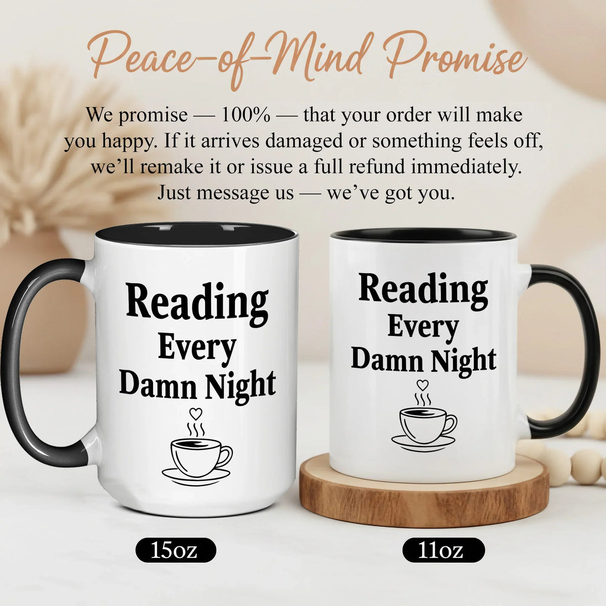 Late-Night Reading - Personalized Gift Mug - Faith In My Bag is a brand operated by Gemini Clothing LLC