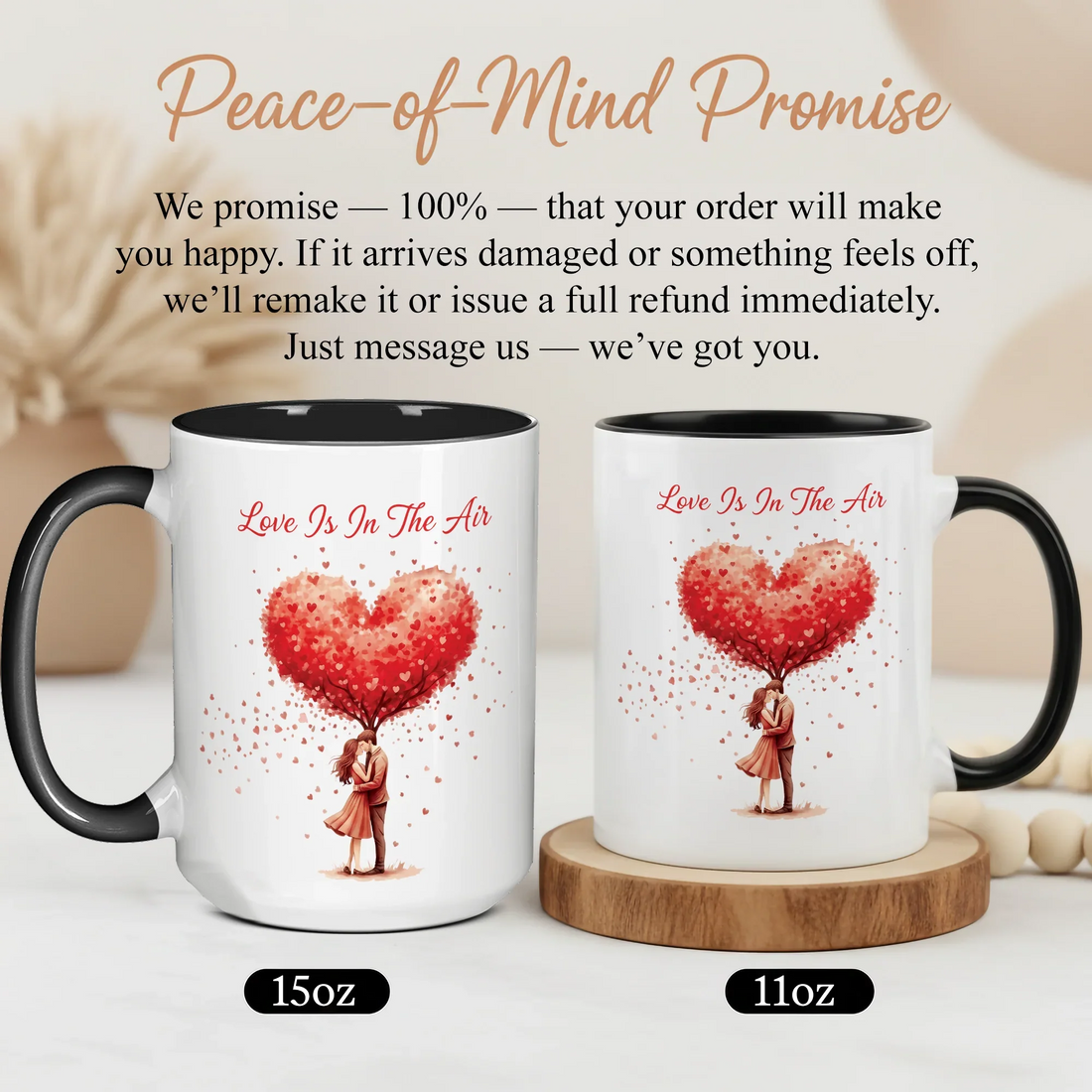 Love is in the Air - Personalized Gift Mug - Faith In My Bag is a brand operated by Gemini Clothing LLC