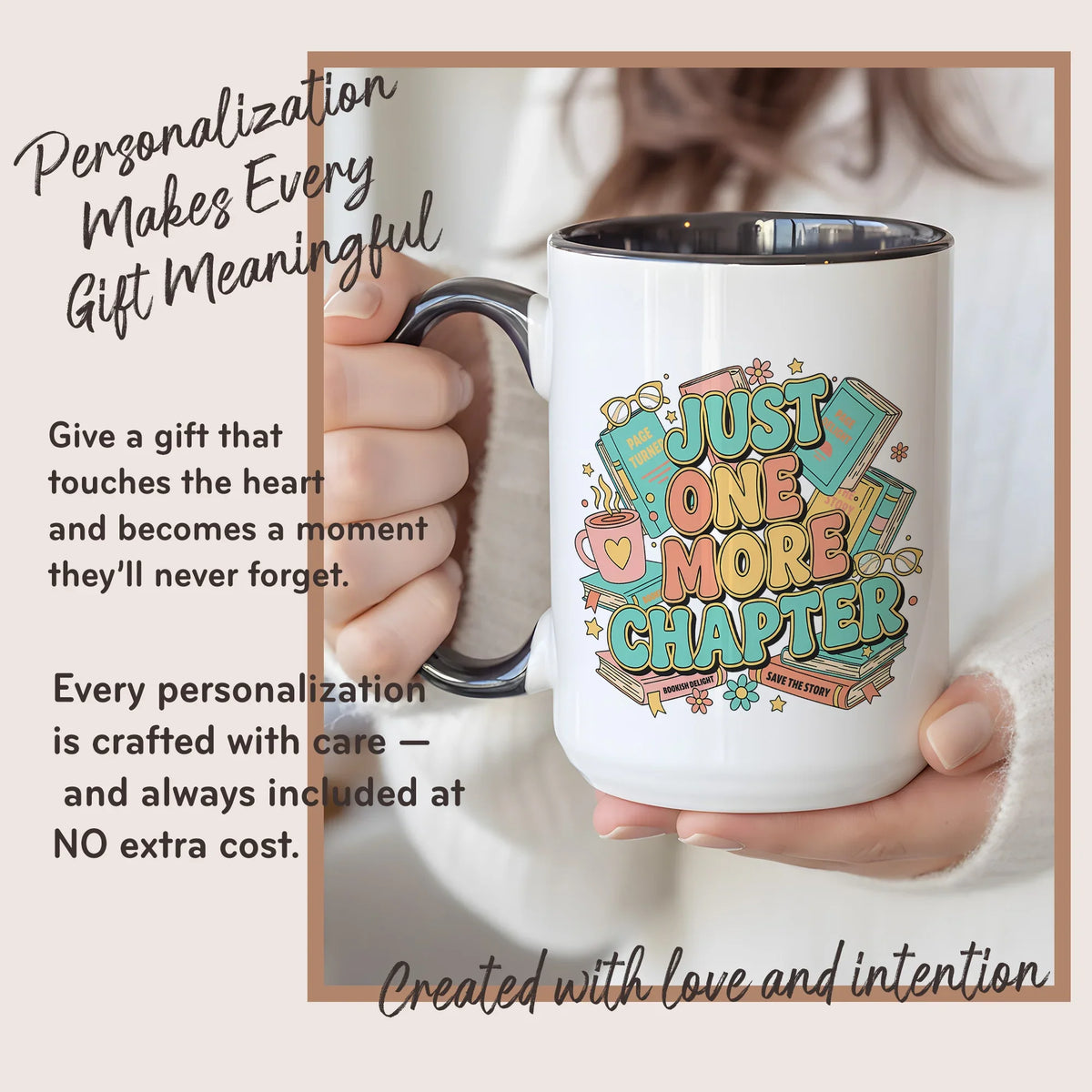 Just One More Chapter - Personalized Gift Mug - Faith In My Bag is a brand operated by Gemini Clothing LLC