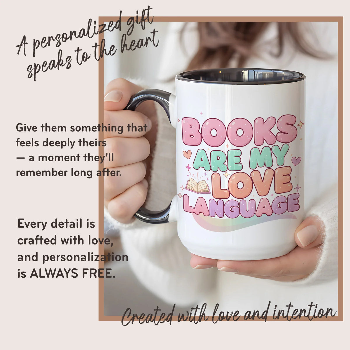 Books Are my Love Language - Gift Mug - Faith In My Bag is a brand operated by Gemini Clothing LLC