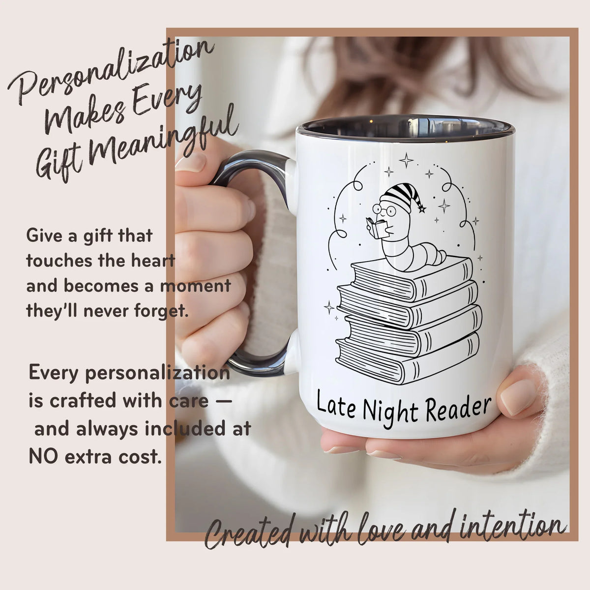 Late Night Reader for Book Lovers - Gift Mug - Faith In My Bag is a brand operated by Gemini Clothing LLC