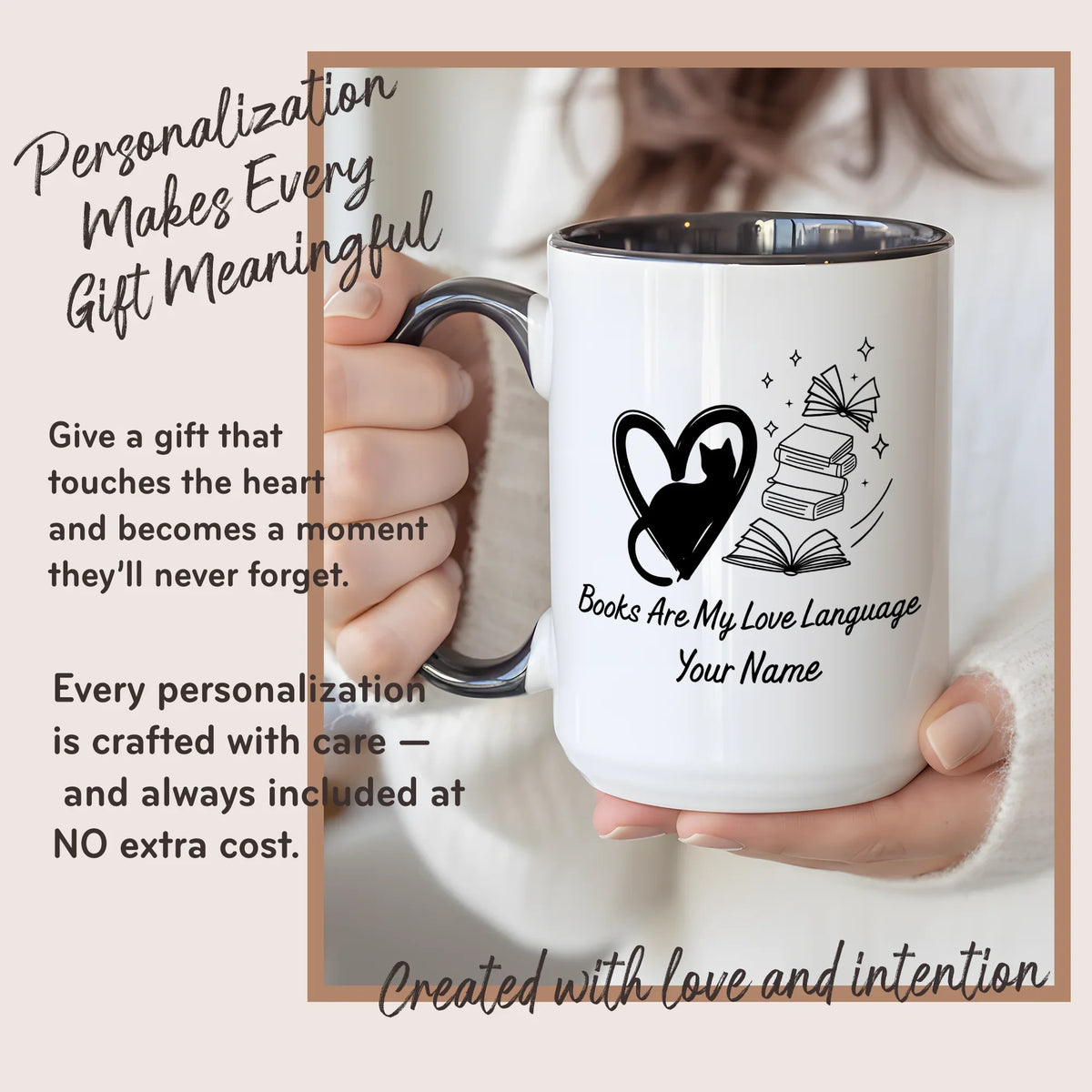 Books Are my Love Language - Personalized Gift Mug - Faith In My Bag is a brand operated by Gemini Clothing LLC