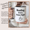 Late-Night Reading - Personalized Gift Mug - Faith In My Bag is a brand operated by Gemini Clothing LLC