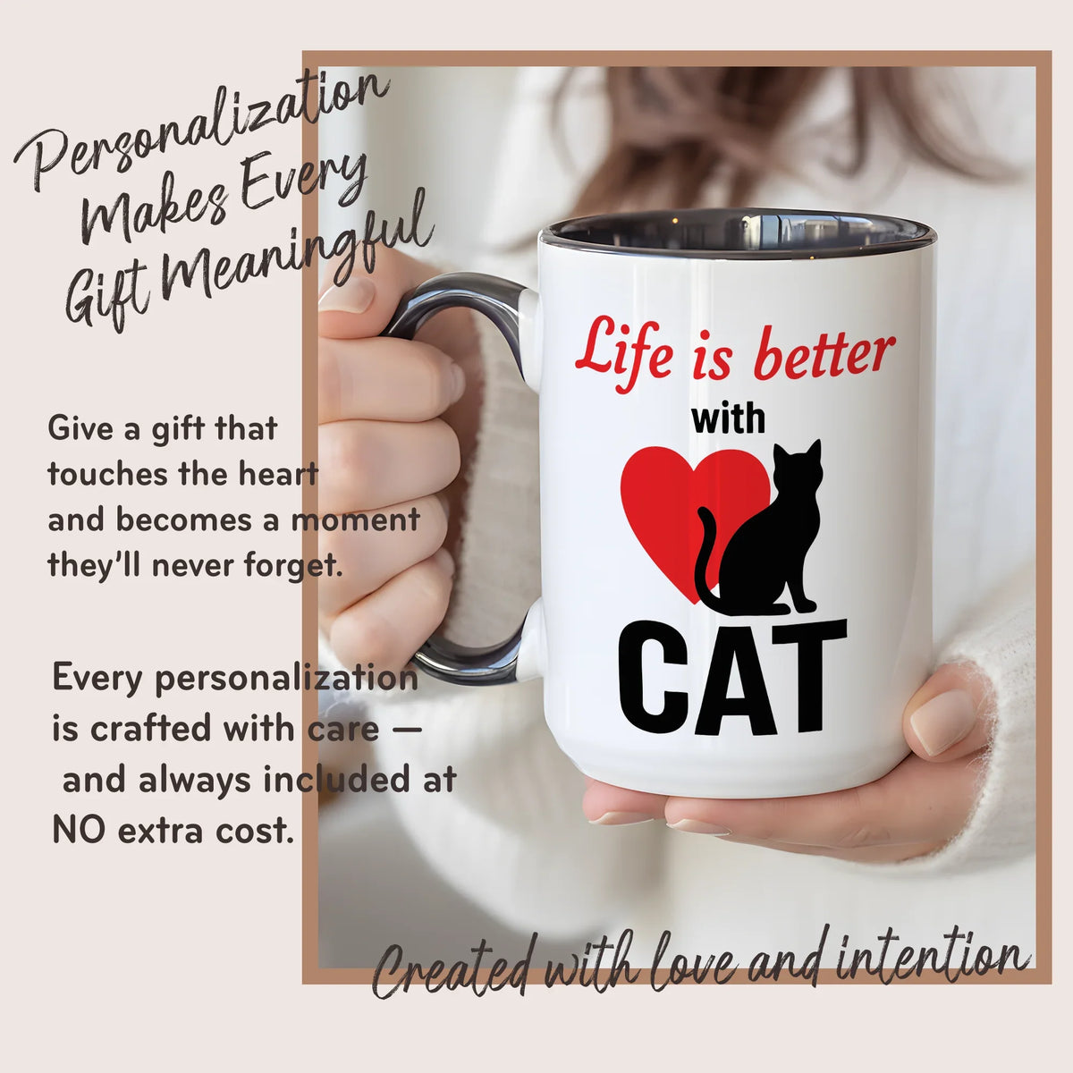 Life is Better with Cat - Gift Mug - Faith In My Bag is a brand operated by Gemini Clothing LLC
