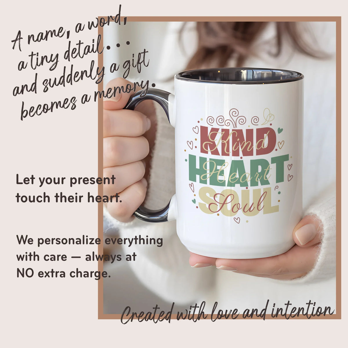 Kind Heart Soul - Personalized Gift Mug - Faith In My Bag is a brand operated by Gemini Clothing LLC