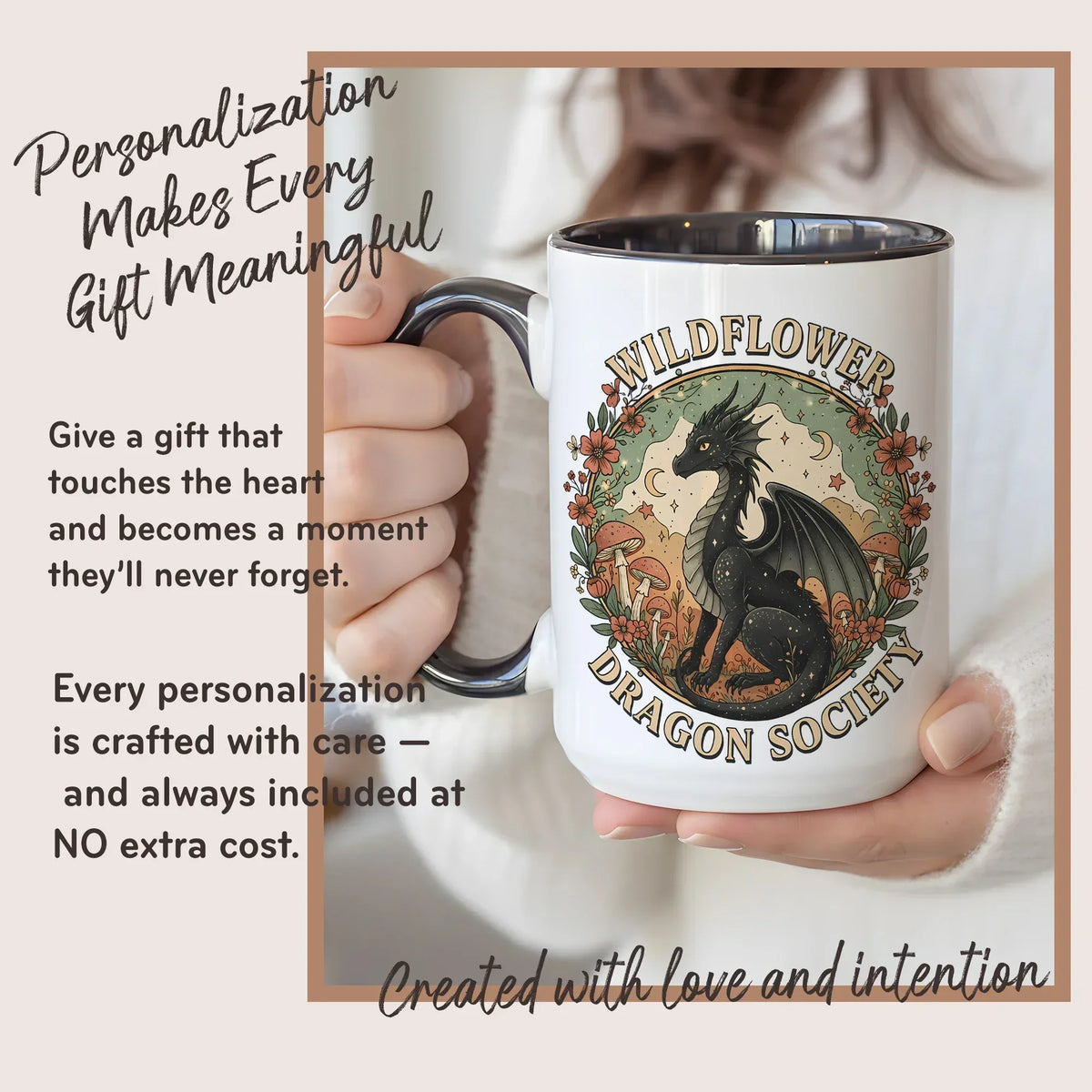 Wildflower Dragon Society Accent - Gift Mug - Faith In My Bag is a brand operated by Gemini Clothing LLC