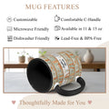 Happiness is a Cup of Coffee and a Good Book - Personalized Gift Mug - Faith In My Bag is a brand operated by Gemini Clothing LLC
