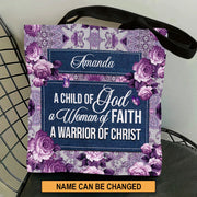 Christianart Designer Handbags, A Child Of God A Woman Of Faith, Personalized Gifts, Gifts for Women, Christmas Gift.