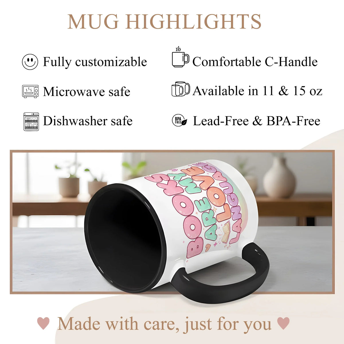 Books Are my Love Language - Gift Mug - Faith In My Bag is a brand operated by Gemini Clothing LLC