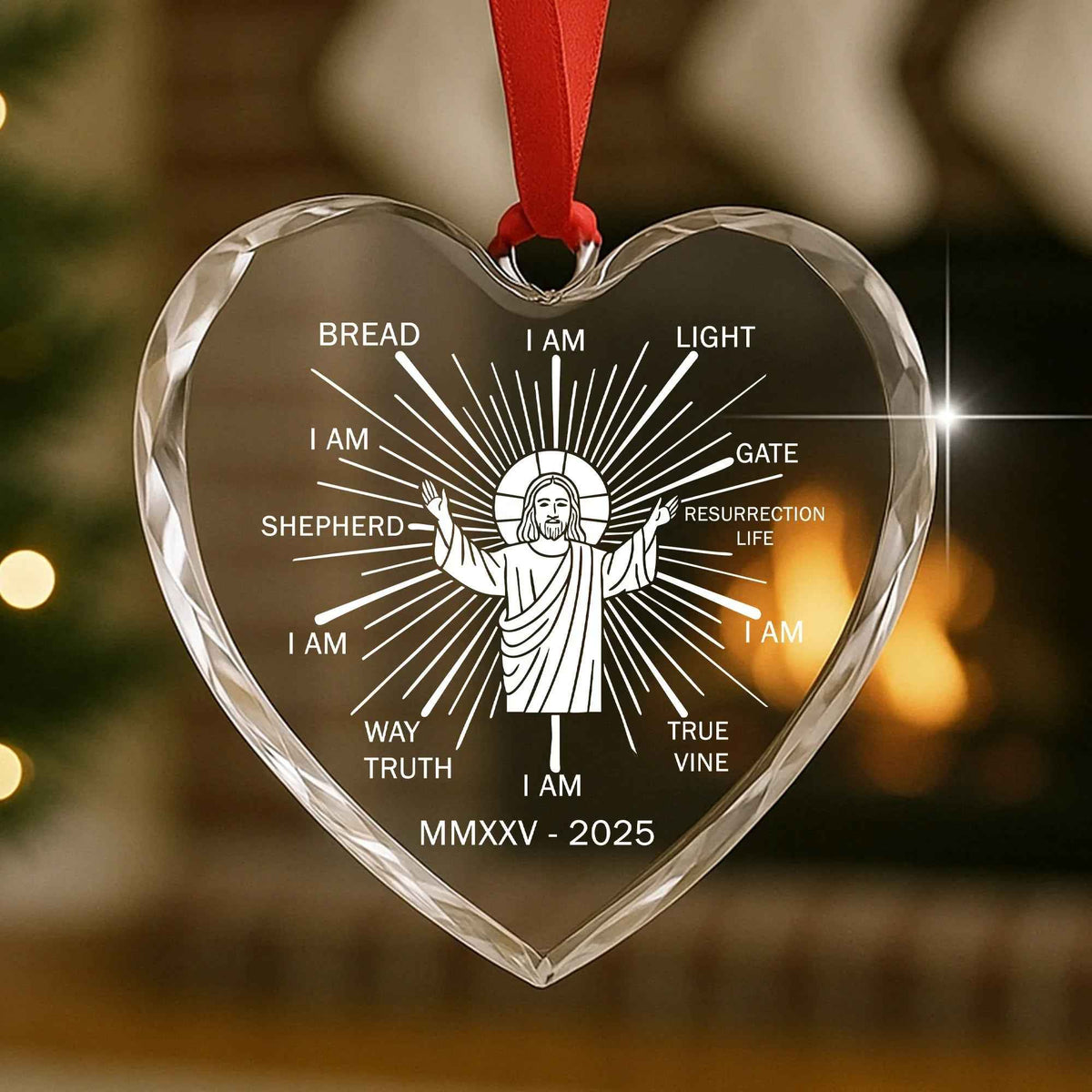 Jesus I AM Christmas Ornament