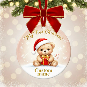 My First Christmas 2025 - Personalized Christmas Ornament - Faith In My Bag is a brand operated by Gemini Clothing LLC