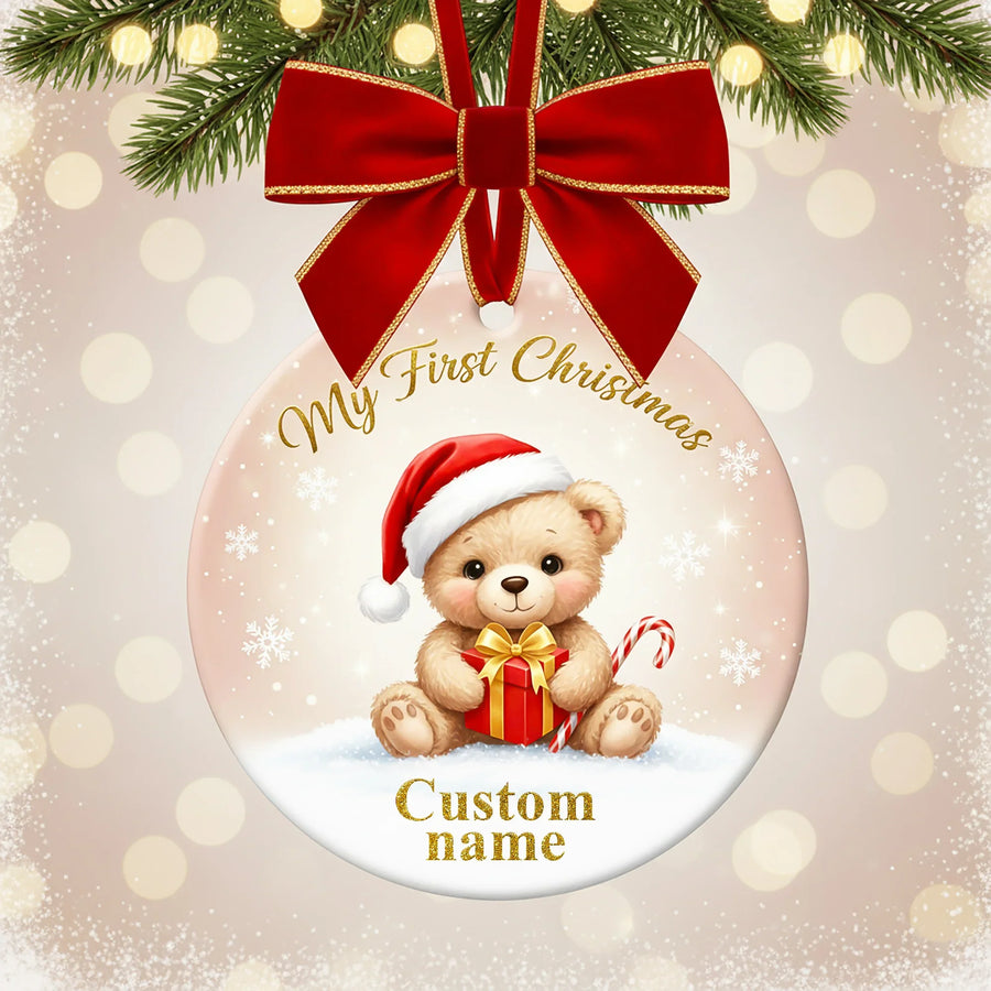 My First Christmas 2025 - Personalized Christmas Ornament - Faith In My Bag is a brand operated by Gemini Clothing LLC