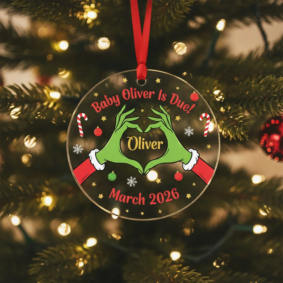 Baby Announcement 2026 2026 - Personalized Christmas Ornament - Faith In My Bag is a brand operated by Gemini Clothing LLC