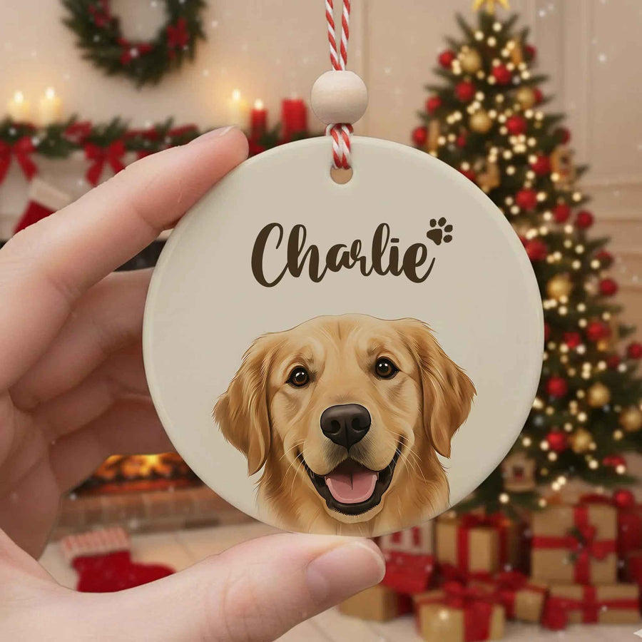 Dog 2025 Personalized Christmas Ornament