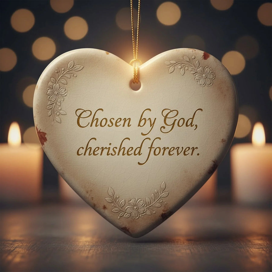 Chosen by God - Christmas Ornament - Faith In My Bag is a brand operated by Gemini Clothing LLC