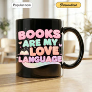 Books Are my Love Language Gift Mug - Faith In My Bag is a brand operated by Gemini Clothing LLC