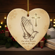 In His Hands Prayer Decoration - Christmas Ornament - Faith In My Bag is a brand operated by Gemini Clothing LLC