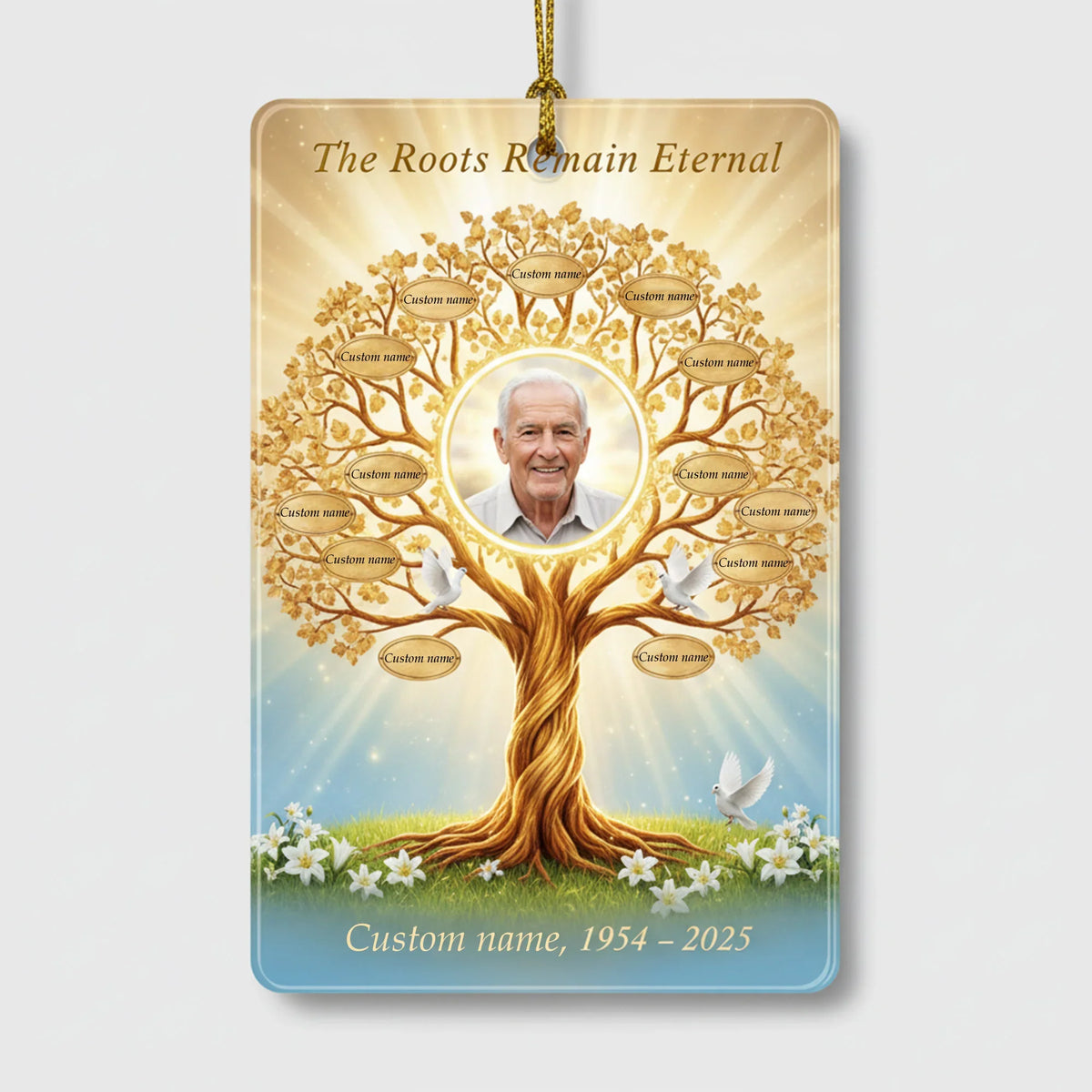 Roots Remain Eternal - Personalized Christmas Ornament - Faith In My Bag is a brand operated by Gemini Clothing LLC