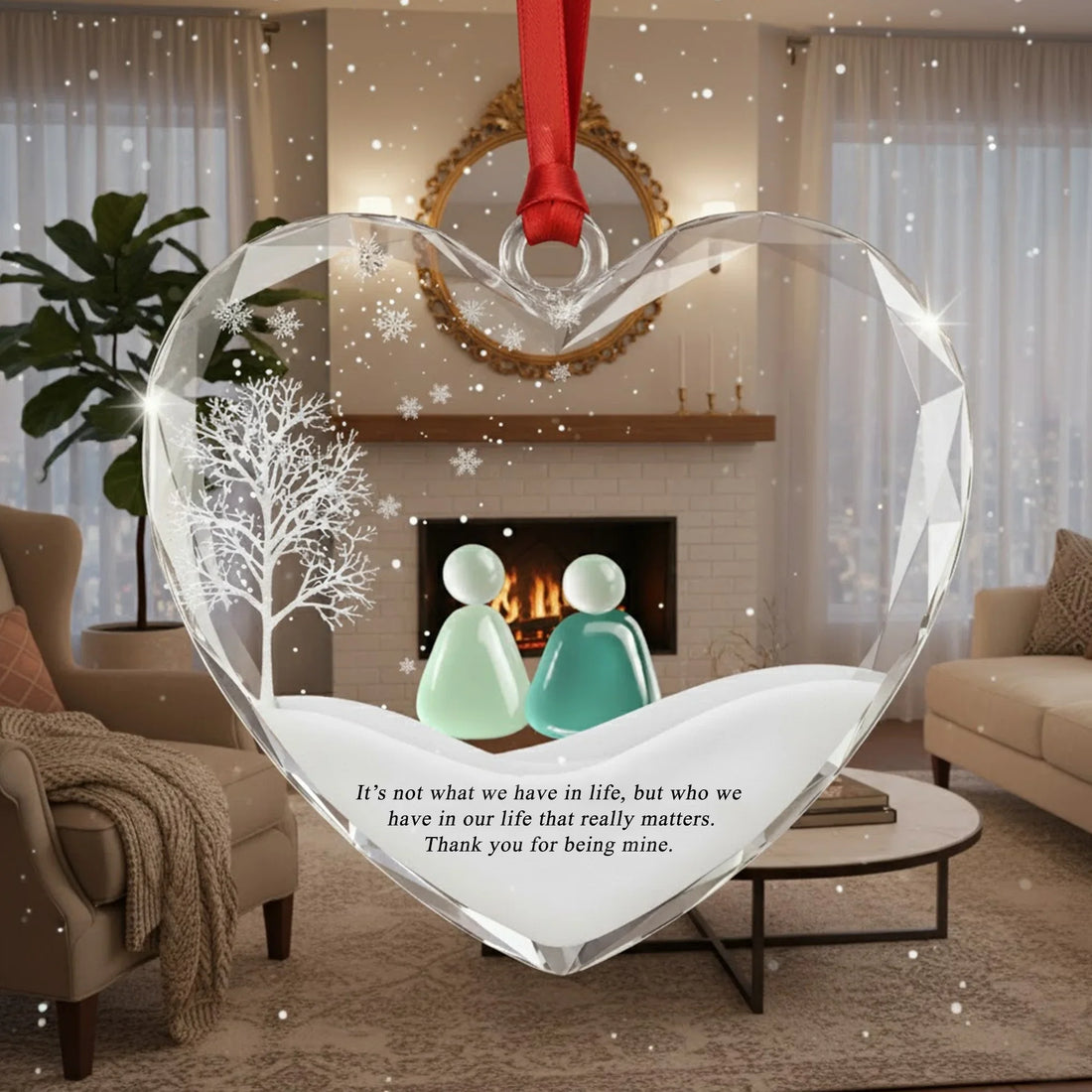 It's Not What We Have in Life Glass - Christmas Ornament - Faith In My Bag is a brand operated by Gemini Clothing LLC