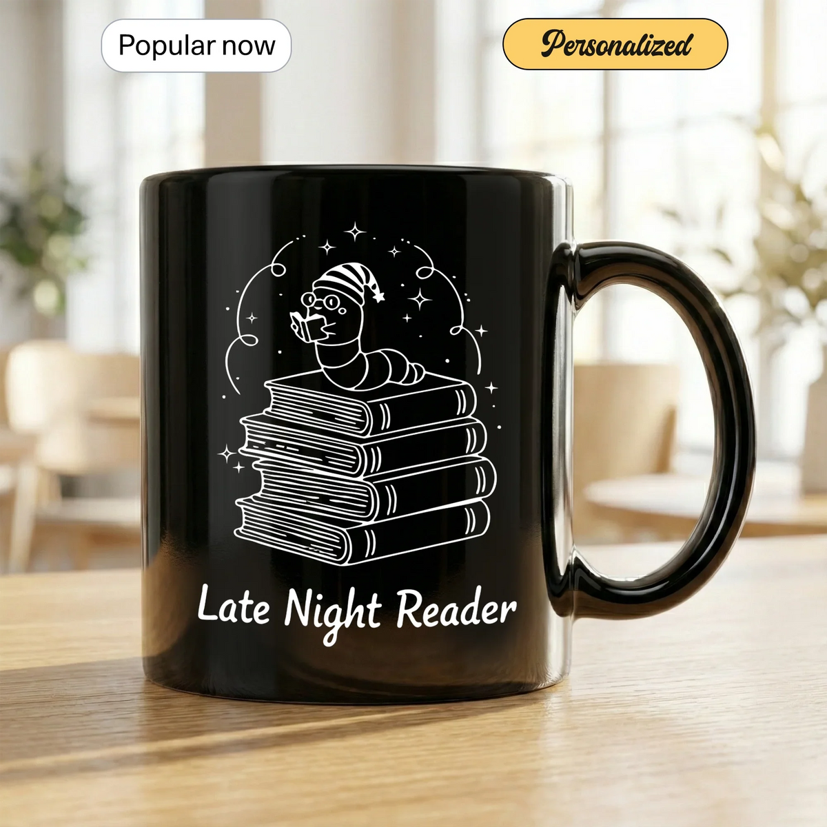 Late Night Reader - Gift Mug - Faith In My Bag is a brand operated by Gemini Clothing LLC