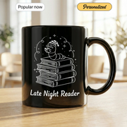 Late Night Reader - Gift Mug - Faith In My Bag is a brand operated by Gemini Clothing LLC