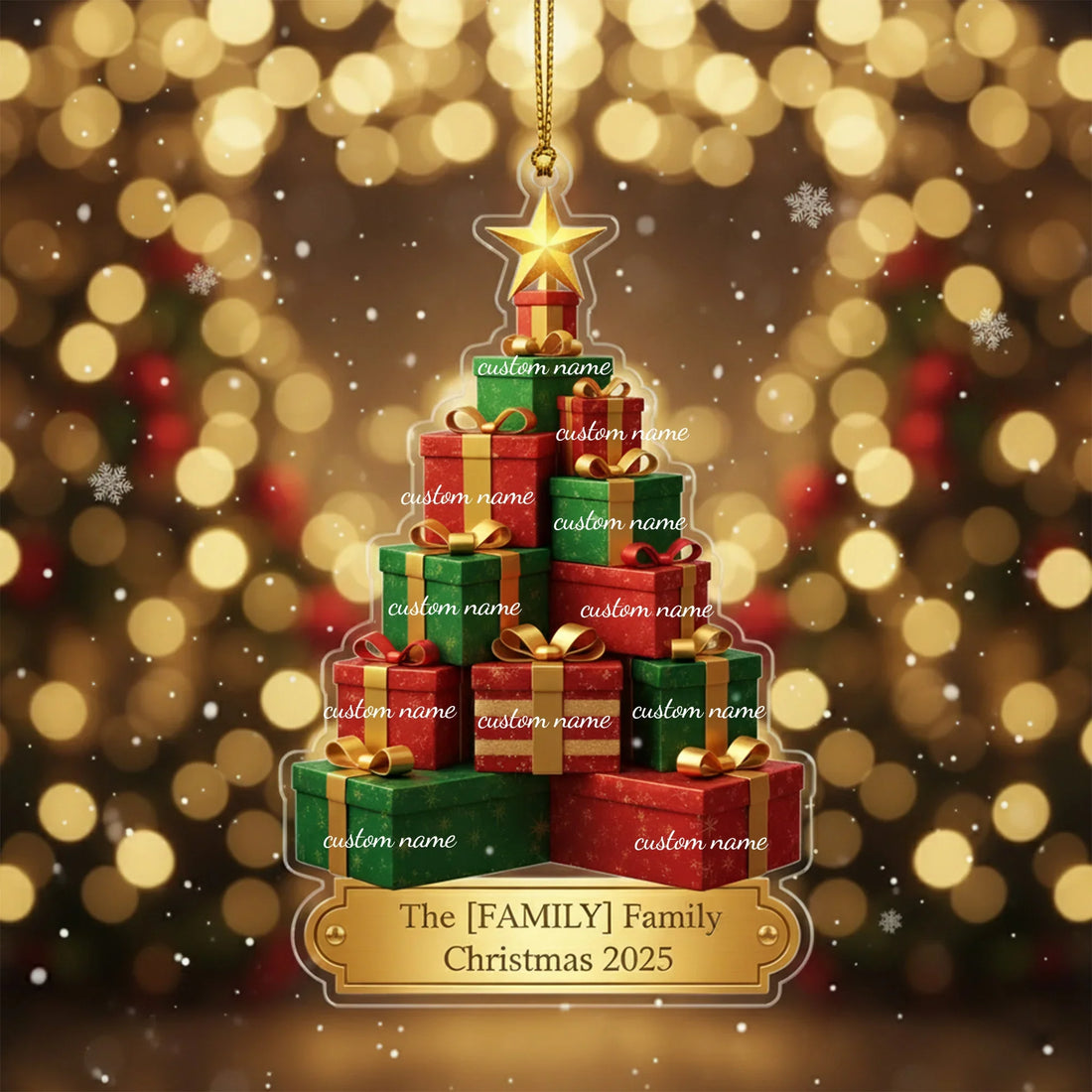 Family Tree - Personalized Christmas Ornament - Faith In My Bag is a brand operated by Gemini Clothing LLC