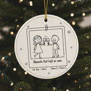 Funny Friendship Set - Personalized Christmas Ornament - Faith In My Bag is a brand operated by Gemini Clothing LLC