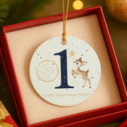 Deer Christmas Personalized Christmas Ornament