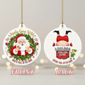 Santa Gone Wild - Christmas Ornament - Faith In My Bag is a brand operated by Gemini Clothing LLC