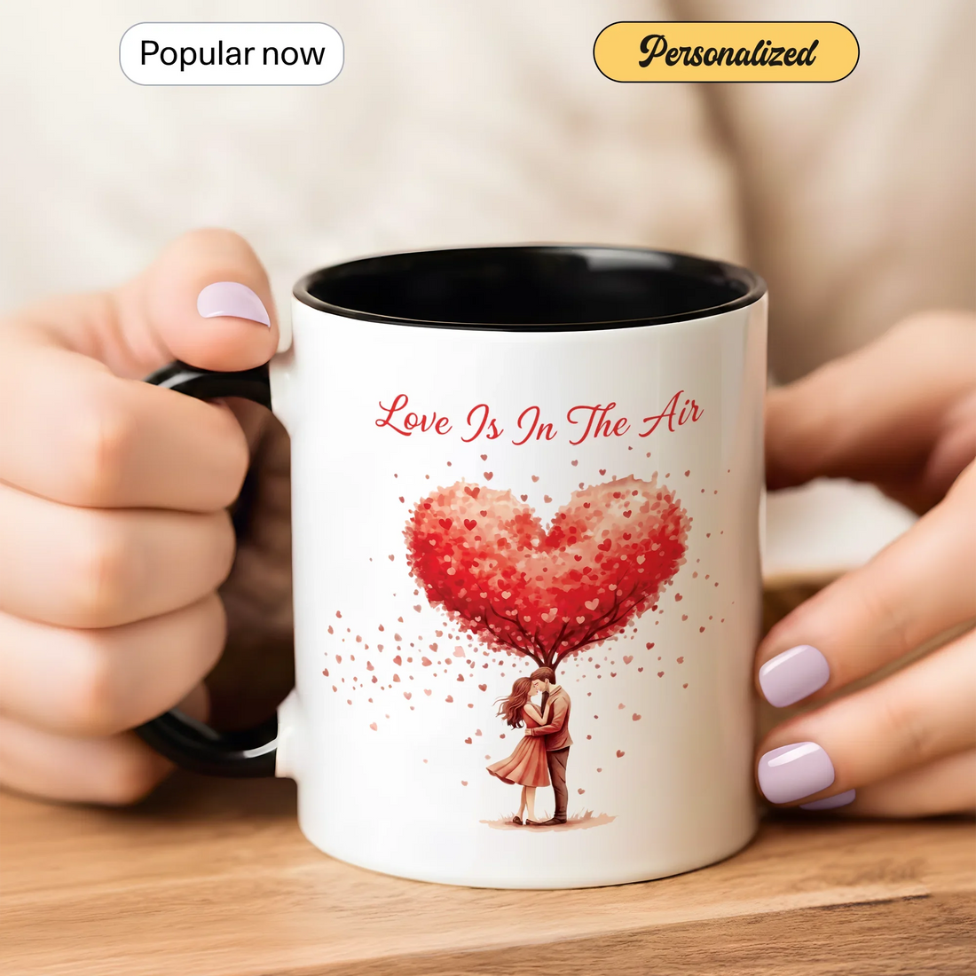 Love is in the Air - Personalized Gift Mug - Faith In My Bag is a brand operated by Gemini Clothing LLC