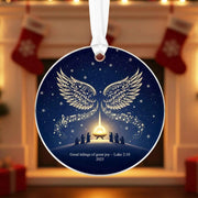 Good Tidings of Great Joy Luke 2:10 Christmas Ornament
