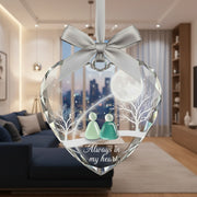 Always in my Heart Glass - Christmas Ornament - Faith In My Bag is a brand operated by Gemini Clothing LLC
