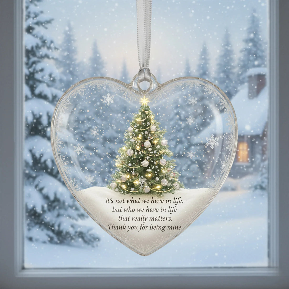 Christmas Tree Glass - Personalized Christmas Ornament - Faith In My Bag is a brand operated by Gemini Clothing LLC
