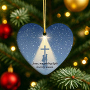 Jesus my Guiding Light in Every Season Christmas Ornament